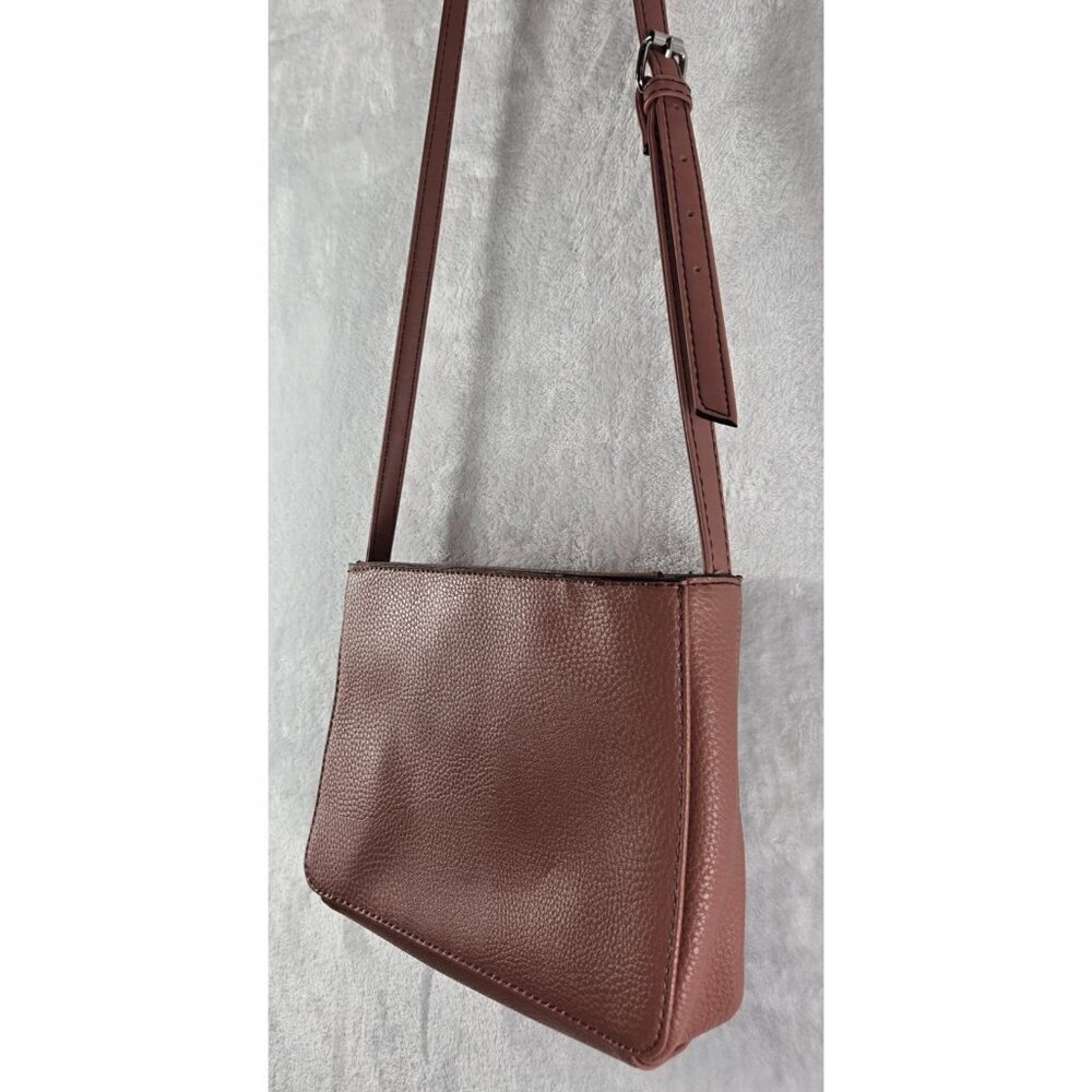 Nine West Crossbody Bag Faux Leather 10"x7.5" Shoulder Purse Adjustable Strap - Picture 5 of 9
